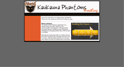 Desktop Screenshot of kaukaunaphantoms.com